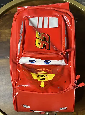 Disney Cars Lightning McQueen Kids Rolling Suitcase Retractable Handle • $30