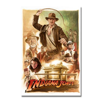 $20.68 • Buy Indiana Jones Classic Movie Silk Poster Canvas Wall Art Print