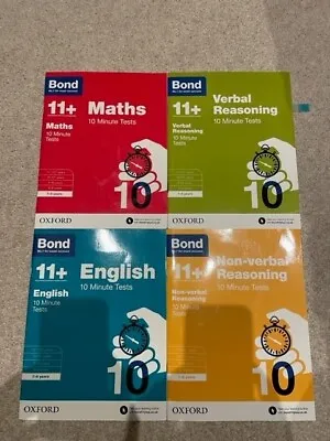 Bond 11+ Set Of 4 Books For 7-8 Years Old • £8