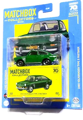 KKar Matchbox - 2023 Collectors - #02/22 * 1965 Volkswagen 3 Fastback - Green • $9.98