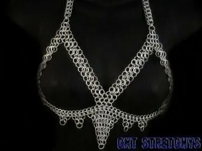 Chain Mail Bra 10 Mm Aluminium Butted Medieval Viking Knight Clothing • $64.41