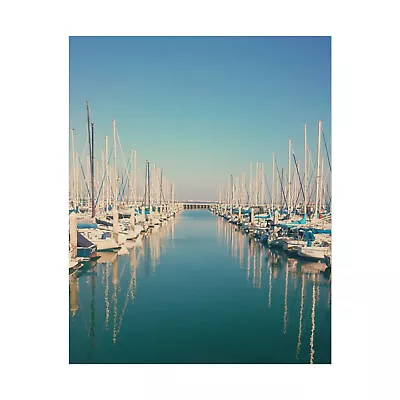 Yachts In The Marina At Dawn Rolled Poster - Choice Of 3 Papers And 3 Sizes • $25.12