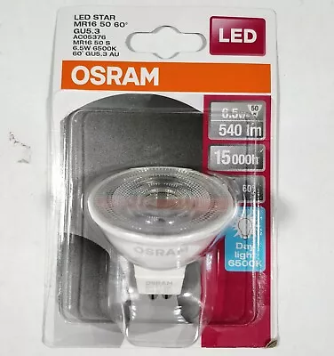 1 X OSRAM LED Downlight Globe Bulb Lamp 6W 12V MR16 Daylight 6500K 540Lm • $19.43