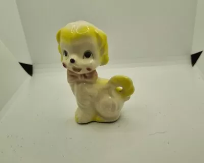 Vintage Happy Dog Ceramic Figurine Cartoonish Style Retro Japan  • $8