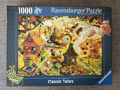 Ravensburger 1000 Piece Jigsaw Puzzle Look Out Little Pigs! • $19