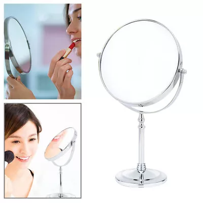 20cm Makeup Mirror 10x Magnifying Bathroom Travel Shaving Mirror Double Sided • £16.04