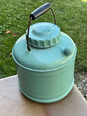 Rare Ceramic/Porcelain Lined Water Jug/Thermos-Turquoise-Picnic-Camping • $12