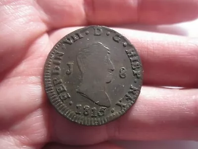 Nice Grade 1815 Spain 8 Maravedis • $22