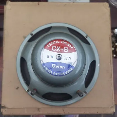 £14.99 • Buy RARE VINTAGE 8inch ORION COAXIAL SPEAKER 8watt 16ohm - BOXED - TESTED.