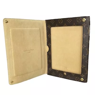 LOUIS VUITTON IPad Cover / Tablet Case Brown Monogram LV Canvas AUTHENTIC • $586.51