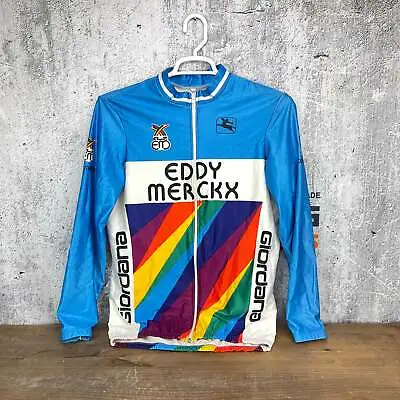 Vintage! Eddy Merckx Giordana Men's Size 5 XL Long Sleeve Cycling Jersey • $82.95