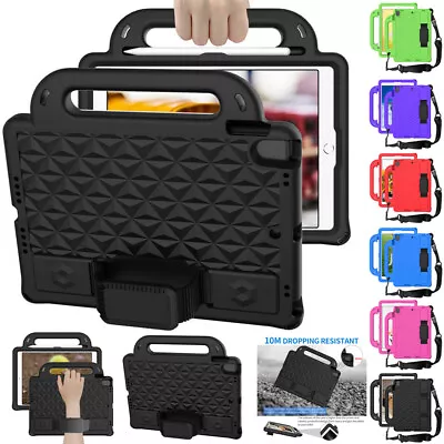 $24.70 • Buy Kids EVA Stand Case Handle Cover Strap For IPad 5 6 7 8 9th Gen Mini Air Pro 11