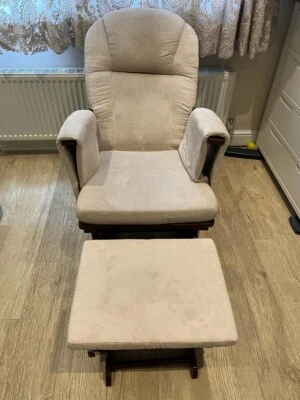 £80 • Buy Serenity Nursing Glider Maternity Chair With Footstool - Natural