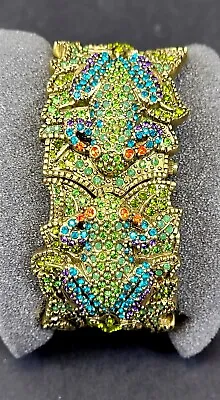 Heidi Daus Multicolor Crystal Kissing Frogs Watch Fashion Jewelry ~ T721A • $49.95