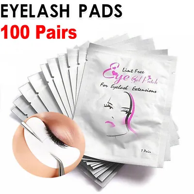 £7.99 • Buy 100 Pairs Eyelash Extension Under Gel Eye Pads Salon Lint Free Patches Make-up