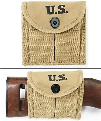 World War U.S. WWII M1 Carbine Buttstock Bullet Magazine Pouch WWII Ammo Pouch • $18.99