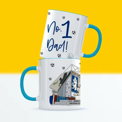 £14 • Buy Leeds United Dad Football Mug, Elland Road Mug, Father's Day Gift