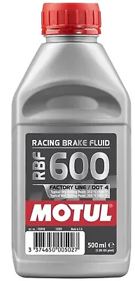 Motul RBF 600 Factory Line 100% Synthetic DOT 4 Racing Brake Fluid 500mL • $19