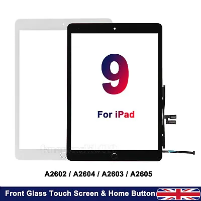 For IPad 2021 9th Gen 10.2  Generation Touch Screen Digitizer Glass Replacement • £12.41