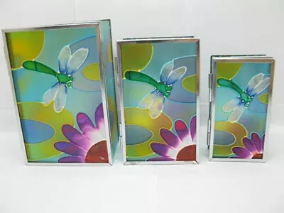 5Sets 3in1 Glass Nesting Trinket Boxes Assorted • $35