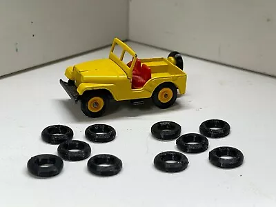 Vintage Lesney Matchbox #72 Jeep TEN TIRES (VEHICLE NOT INCLUDED) • $6