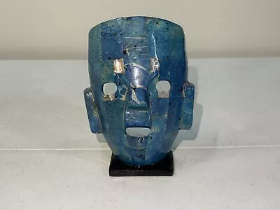 Mexican Mayan Aztec Death Burial Mask Abalone Mosaic Art Sculpture  • $29.99