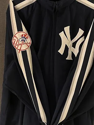 MLB Stitches New York Yankees Full Zip Light Jacket Black Men’s Size 2XL • $65