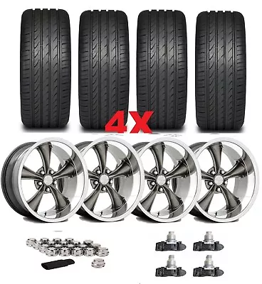 18 American Racing Wheel Tire Package Graphite Thrust American Boss C-10 C10 • $1795