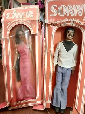 Sonny And Cher Vintage Mego Dolls In Boxes. Look! • $69.69
