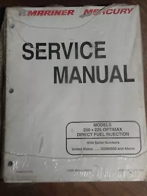 Mercury Mariner OUTBOARDS 90-859769 Service Manual 200 / 225 OPTIMAX DFI 1999 • $34.99