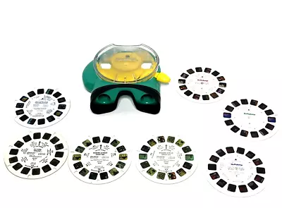 Vintage 2002 View Master Model # 74332 Fisher-Price: Green & Yellow + 7x Reels • $20.75