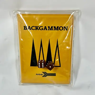 Amtrak Travel Magnetic Backgammon Pocket Board Game Retro Vintage Gomagnet • $24.99