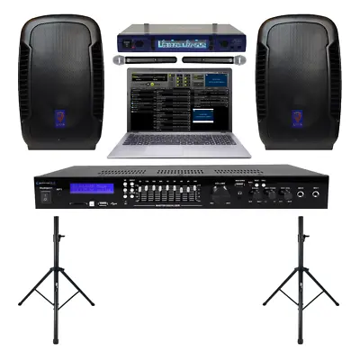 Professional Laptop Karaoke System With Recording And Bluetooth Powered Speakers • $1799.99