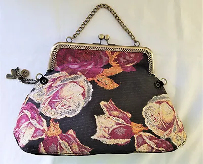 Desigual Tapestry-Like Bag With Two Different Patterns Chain Clasp EUC!!! • $9.99