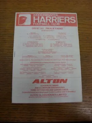 23/10/1976 Kidderminster Harriers V Cambridge City  . UK ORDERS ALL INCLUDE FREE • £3.99