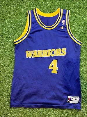 Vtg Champion Golden State Warriors Webber #4 Mens Sz 44 NBA Basketball Jersey • $18.40