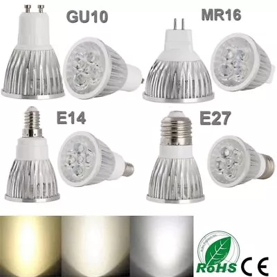 9W 12W 15W Dimmable LED Spotlight Bulbs GU10 MR16 E27 E14 Bright Lamps 110V 220V • $13.15