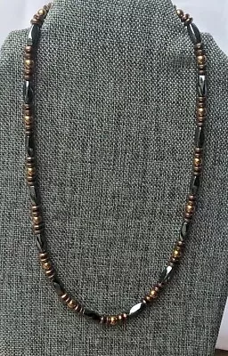 Men's Women's Black Copper Magnetic Hematite Necklace 100% Magnetic Strong • $40.99