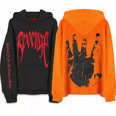 REVENGE 'KILL' HOODIE Top Black Orange - XXXTentacion Bad Comfort Forever  • $28.99