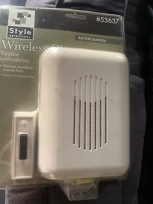 Style Selections Wireless  Musical Chime Doorbell #53637 NIB!  Vintage • $5.99