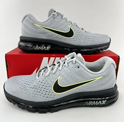 Nike Air Max 2017 Wolf Gray Men's Size 8.5 & 9.5 Sneakers Shoes Green 849559-012 • $114.99