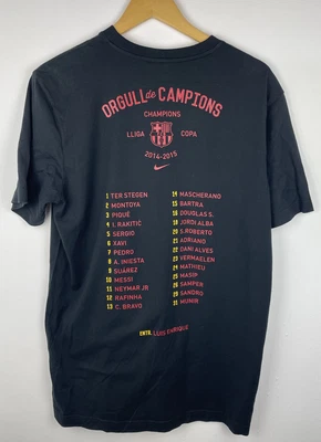£12.99 • Buy FC Barcelona Mens 2014/15 Nike Champions Football T Shirt Top - Messi, Neymar