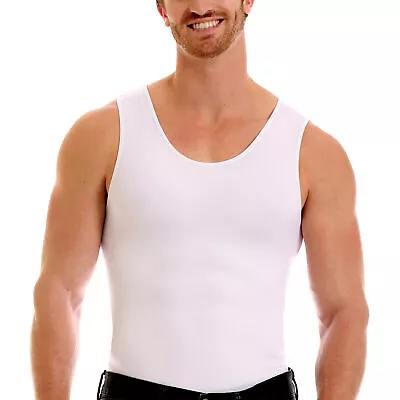 Insta Slim -Made In USA- Medium Compression Activewear Mens Tank-Top Undershirt • $34.95