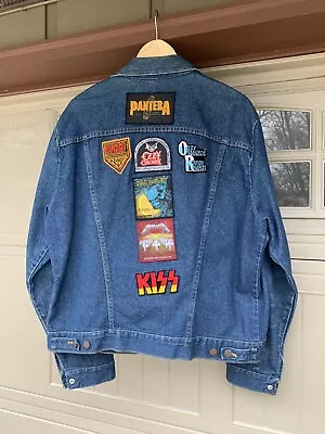 $225 • Buy Vintage Rock N Roll Jean Jack With Patches Ozzy Osbourne Metallica Iron Maiden