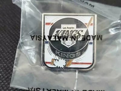 NHL Los Angeles Kings Logo On Puck Pin Vintage Hockey Nice Gift! OOP 1992  • $12.99