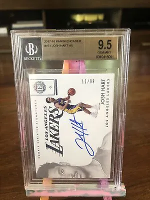 2017/18 Encased Josh Hart Rookie Scripted Signatures On Card Auto Bgs 9.5 #161  • $149