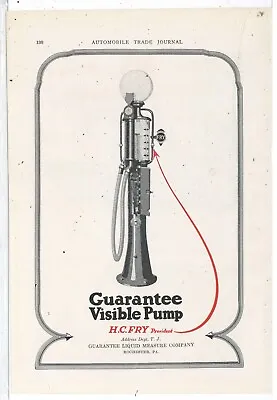 1922 Guarantee Liquid Measure Co. Ad: Visible Gas Pump - Rochester Pennsylvania • $19.88