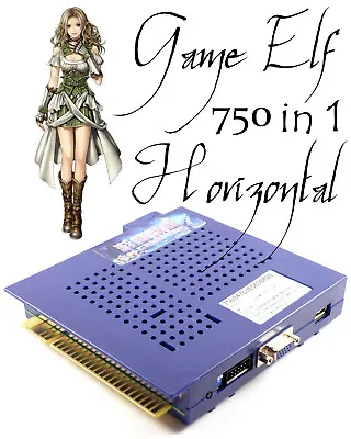 Game Elf 750 In 1 Horizontal Multi Arcade Game JAMMA Board CGA / VGA Output MAME • $105.99