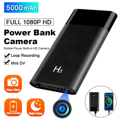 5000mAh Power Bank Camera Hidden HD 1080P Wireless Mini Security Camera Recorder • $59.29