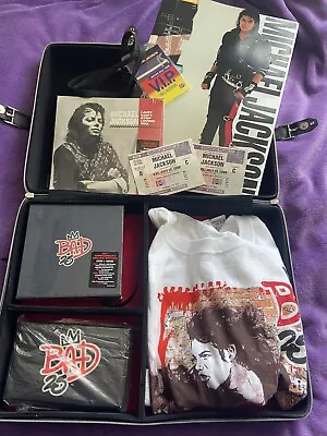 £850 • Buy Michael Jackson Bad 25 Deluxe Collectors Edition Case 3 CD 1 DVD 7  Shirt Ticket